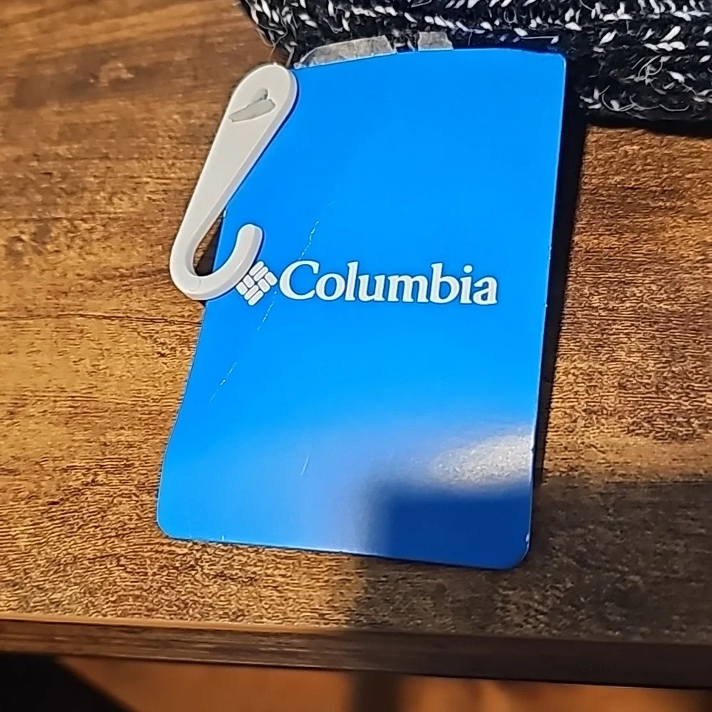 Columbia Black/White Marble Stocking Winter Hat OS